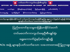 ဘၣ်ထွဲဒီးတၢ်ဃုထၢအံၤ လၢ EAOs ကရူၢ်တဖၣ်အဖီခိၣ် ပယီၤသုးတၢ်ဘိးဘၣ်ရၤလီၤ တရှဲတလဲဘၣ်အဂ့ၢ်